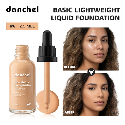 Matte Lightweight Liquid Foundation for Flawless Poreless Skin