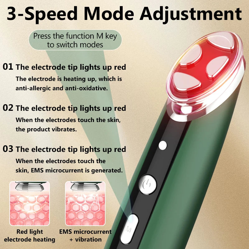 EMS Microcurrent Eye Massager for Wrinkles and Dark Circles - 5