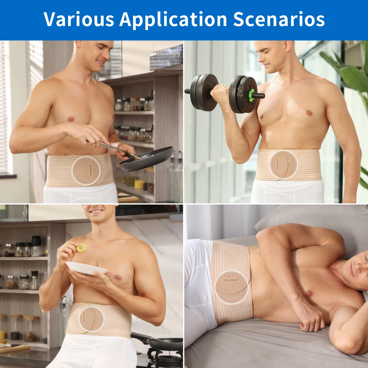 Adjustable Umbilical Hernia Support Belt for Abdominal Pain Relief - 15