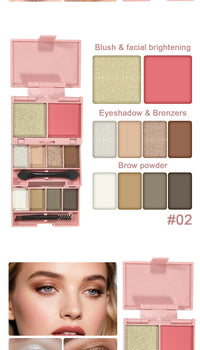 All-in-One Portable Makeup Palette for Travel and Daily Use