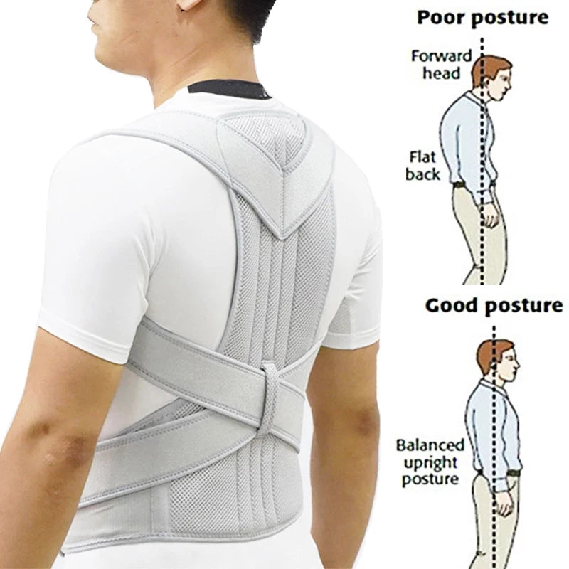 Adjustable Back Posture Corrector Brace for Pain Relief - 8