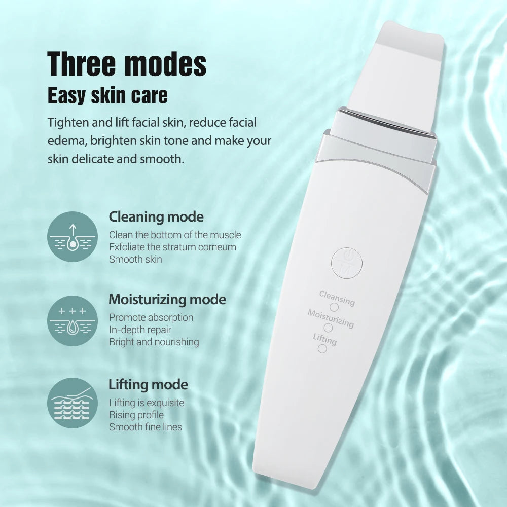 Ultrasonic Facial Skin Scrubber and Pore Cleaner - 31