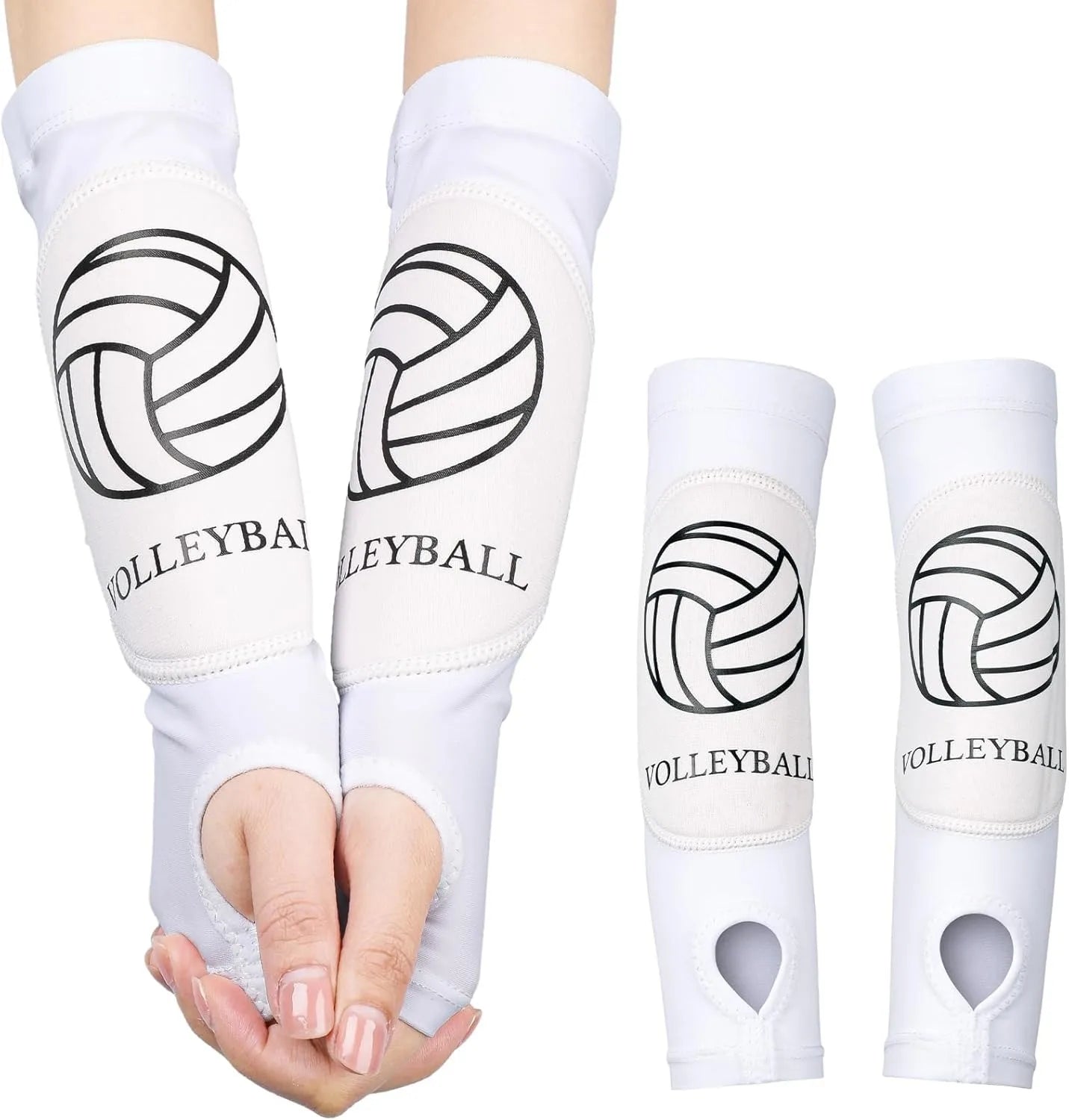 Protective Padded Volleyball Arm Sleeves - 8