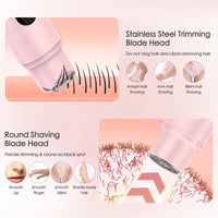 2-in-1 Waterproof Electric Body Hair Trimmer and Shaver