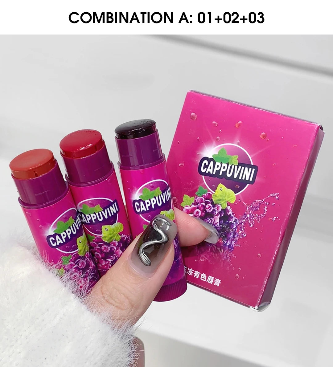 Hydrating Grape Tinted Lip Balm - 8