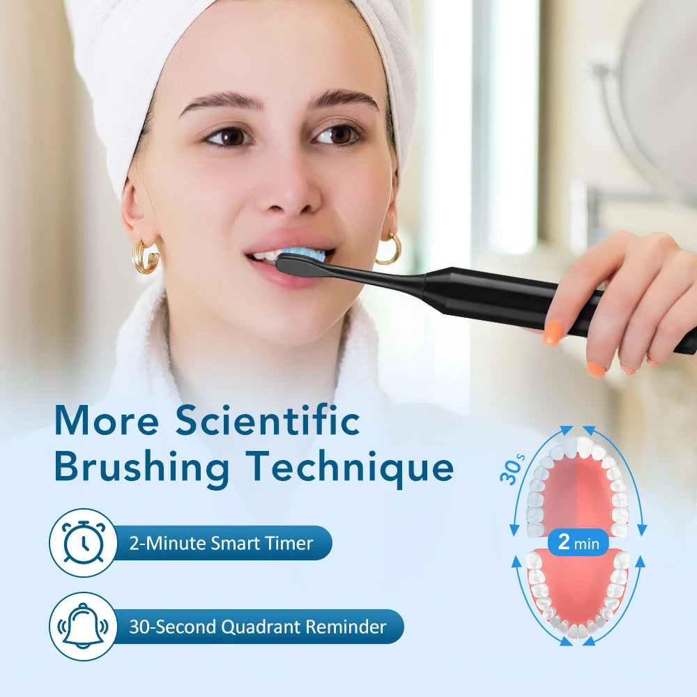 Rechargeable Sonic Electric Toothbrush with 6 Modes - 2