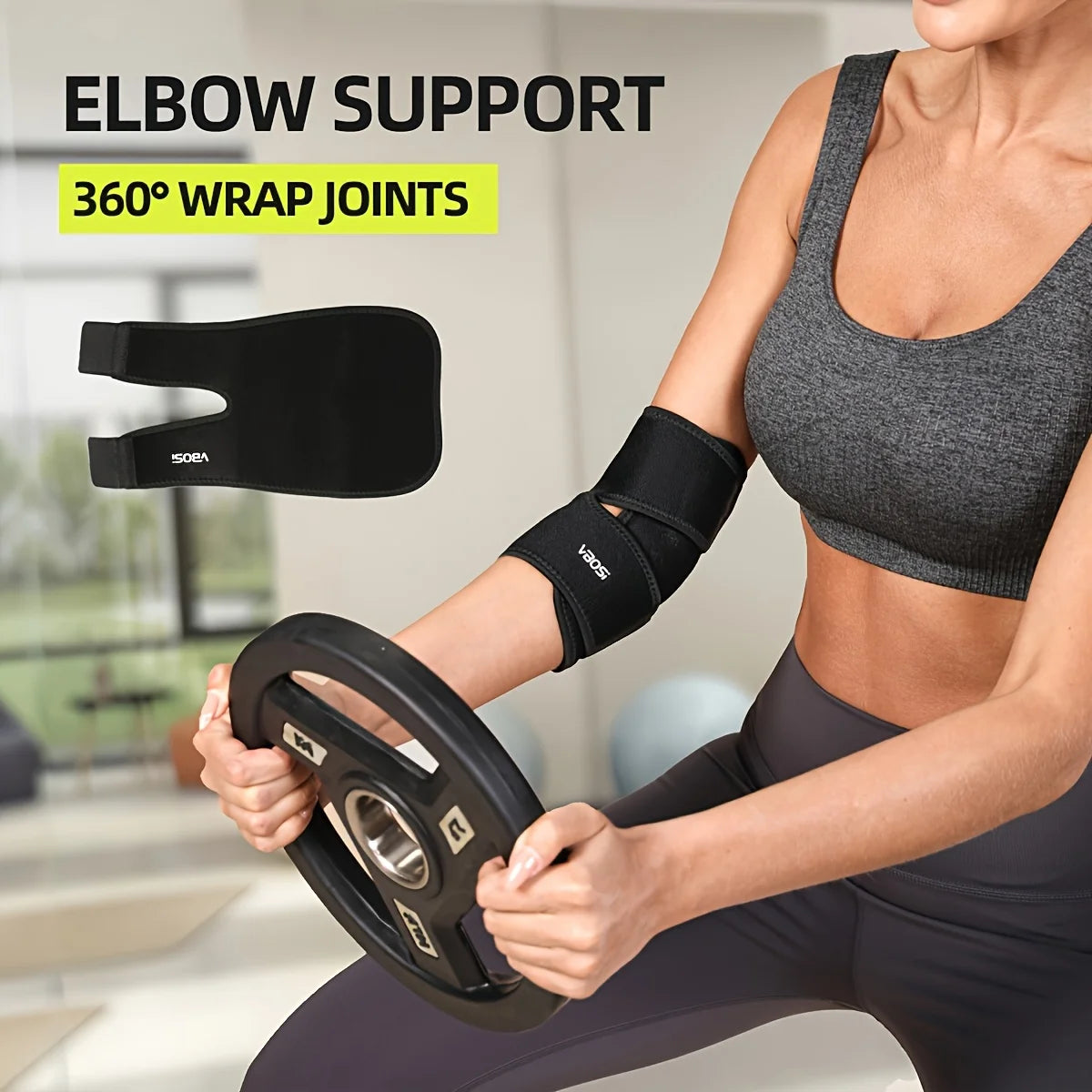 Adjustable Elbow Compression Brace for Pain Relief - 9
