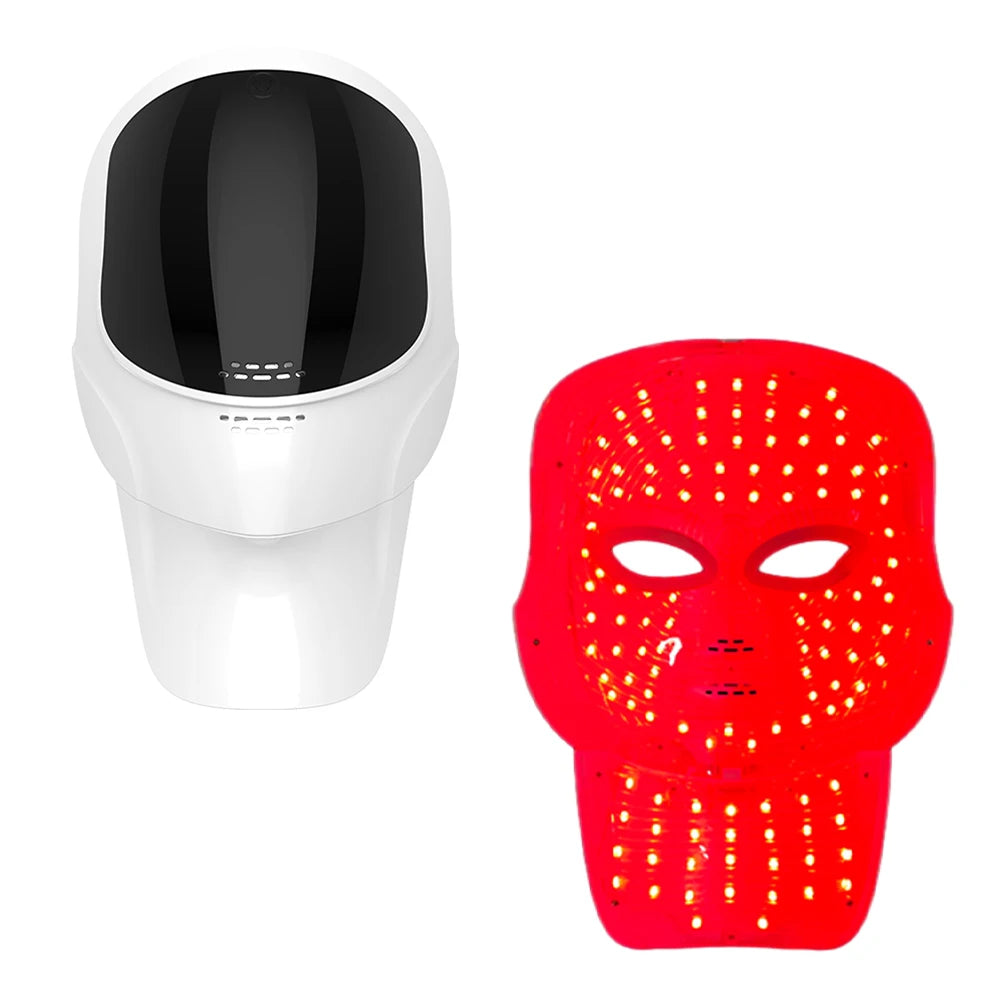 7-Color LED Light Therapy Face and Neck Rejuvenation Mask - 9