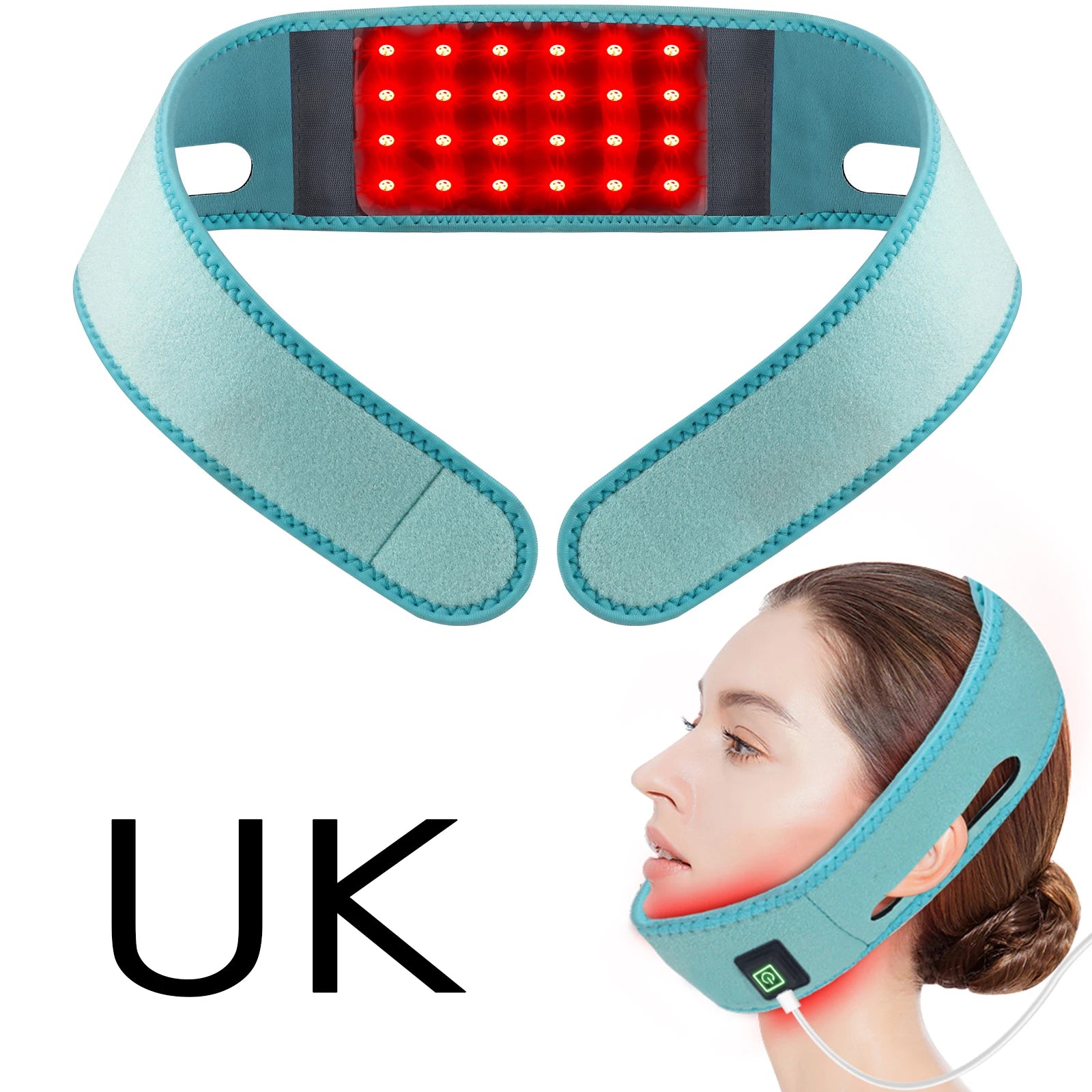Red Light Therapy Neck and Chin Lifting Wrap - 14