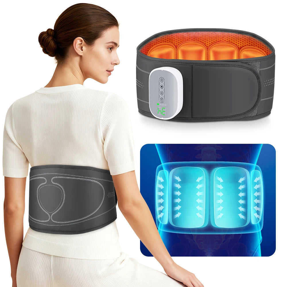 Cordless Lower Back Massager with Airbag Compression & Heat - 9