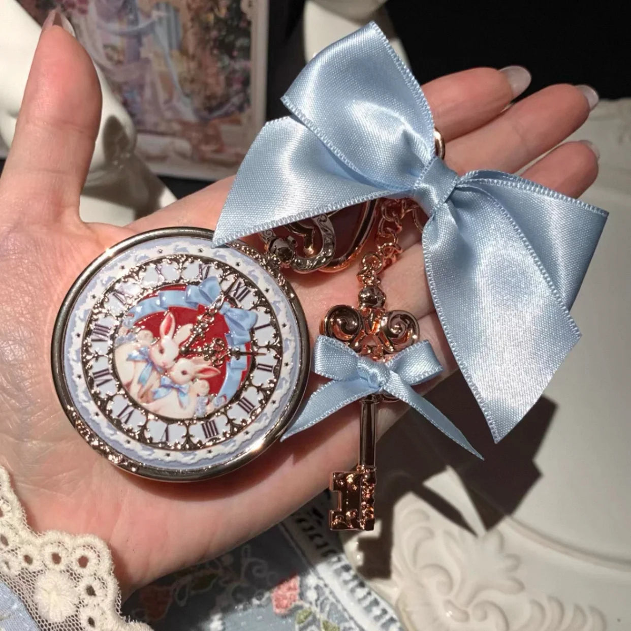 Vintage Pocket Watch Style Hydrating Lip Balm Charm - 5