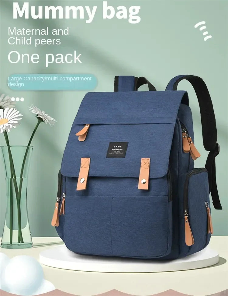 Waterproof Large Capacity Diaper Bag Backpack for Parents - 8