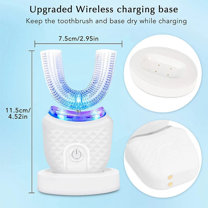 360-Degree Automatic U-Shape Ultrasonic Whitening Toothbrush - 7