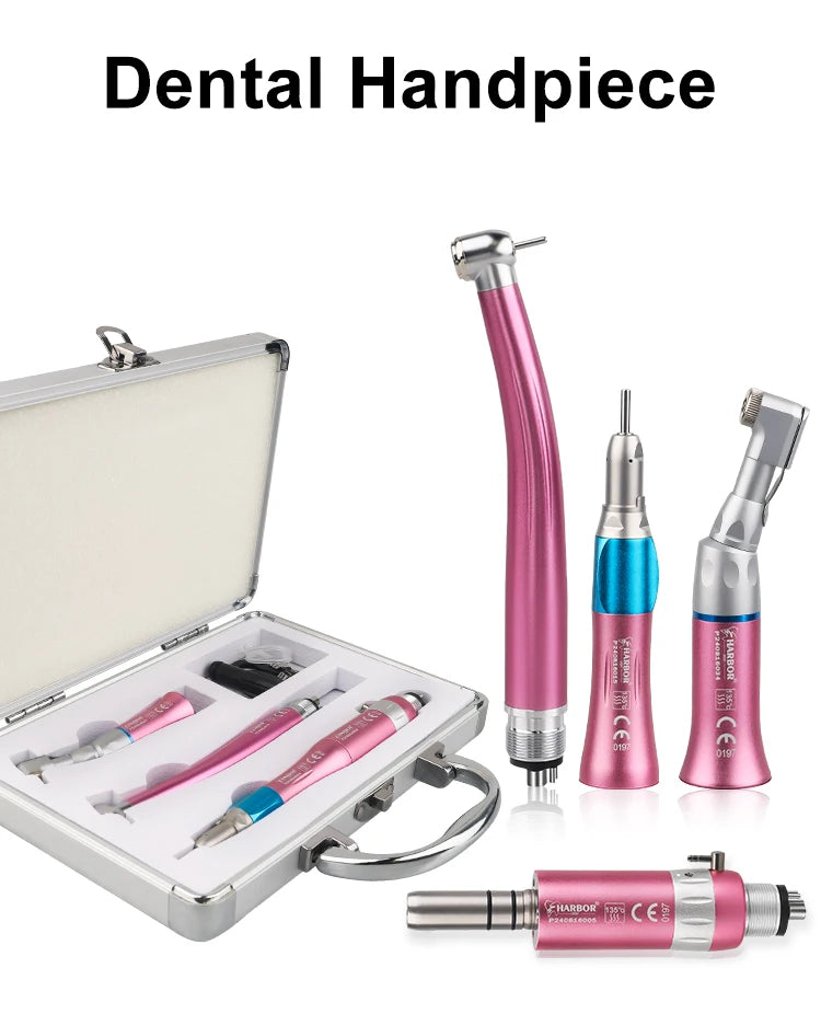 4-Piece Dental Handpiece Kit with Air Motor - 7