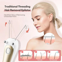 Electric Cotton Thread Hair Remover for Face and Body