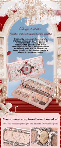 All-in-One Face Makeup Palette for Eyes, Blush, and Contour