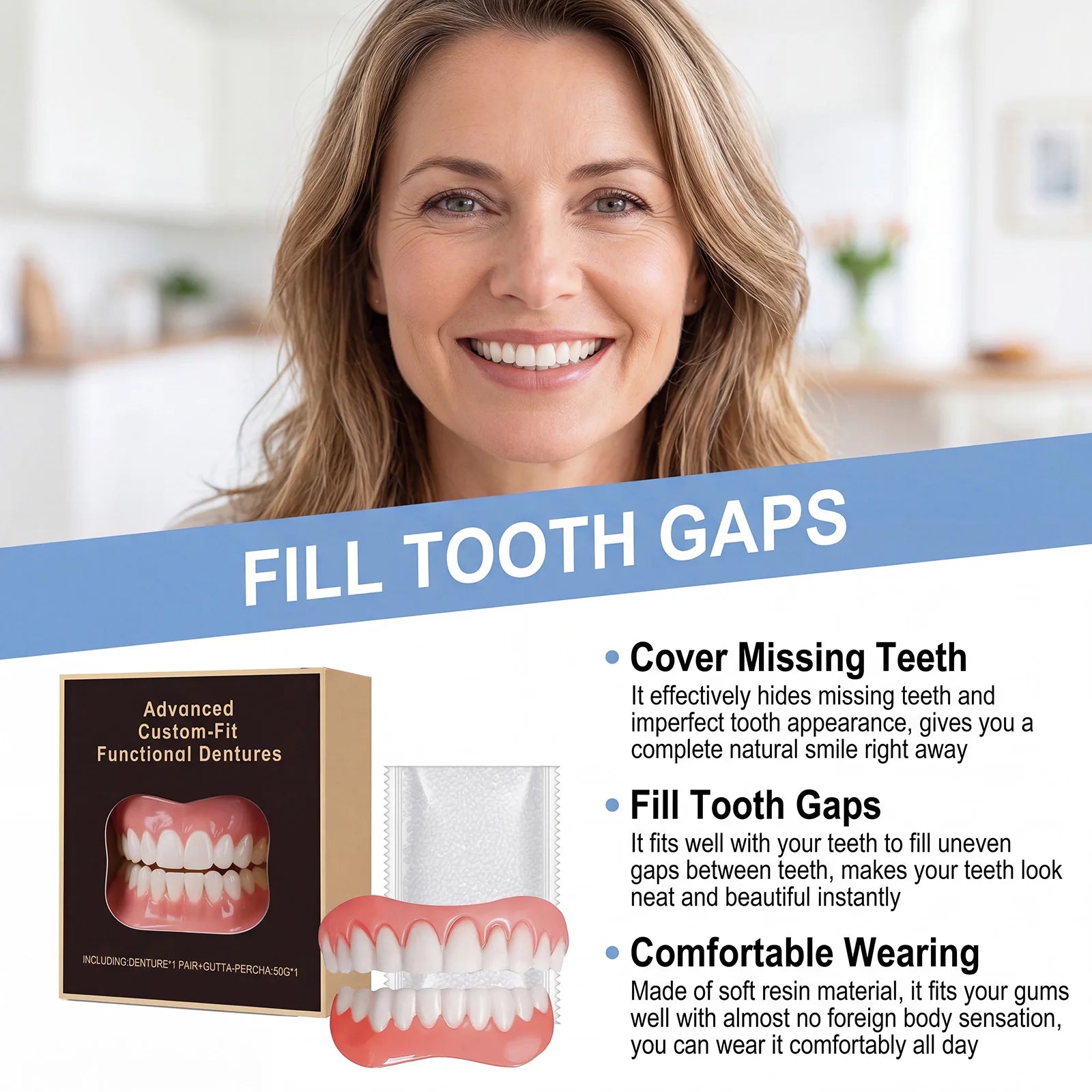 Instant Smile Temporary Denture & Veneer Kit - 4