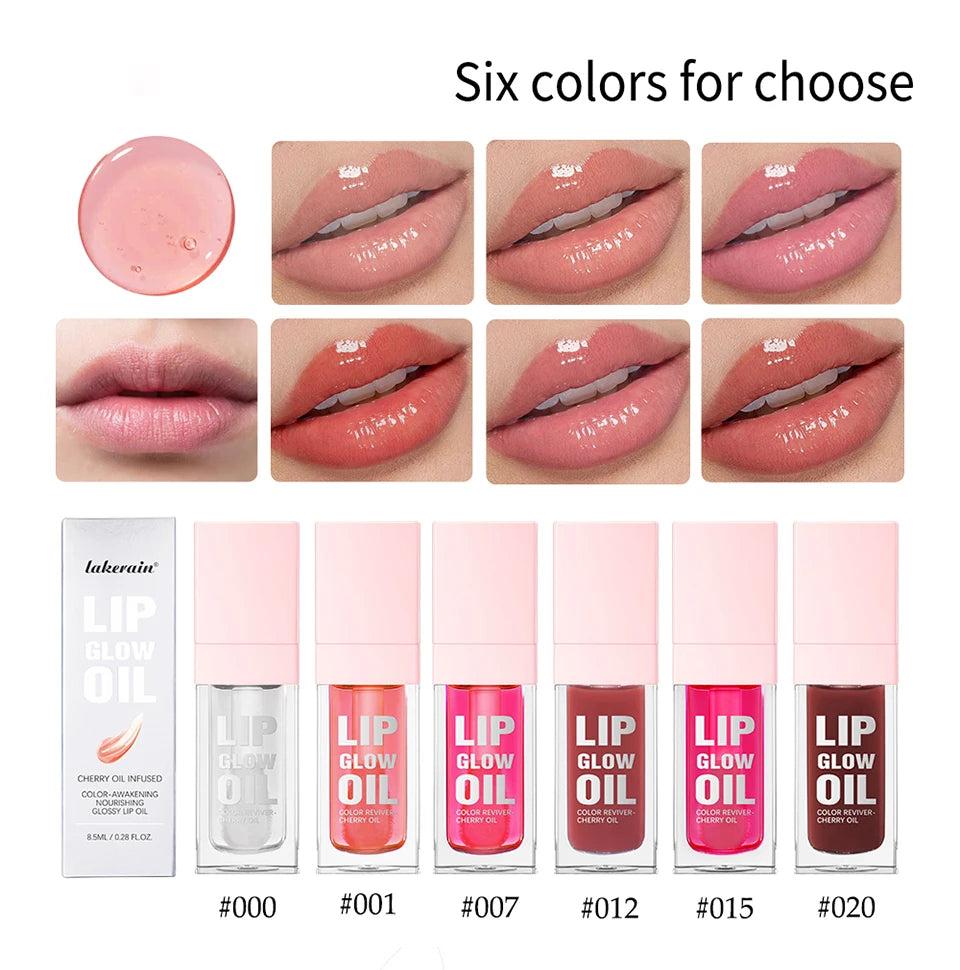 Hydrating Lip Glow Oil for Plump and Shiny Lips - 12