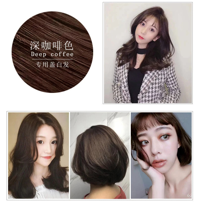 Instant Permanent Hair Dye Shampoo for Grey Coverage - 18