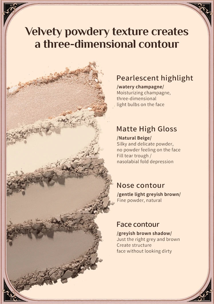 All-in-One Sculpting Highlighter and Contour Face Palette - 18