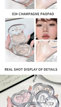 Shimmer Highlighter Powder for Radiant Face Contouring