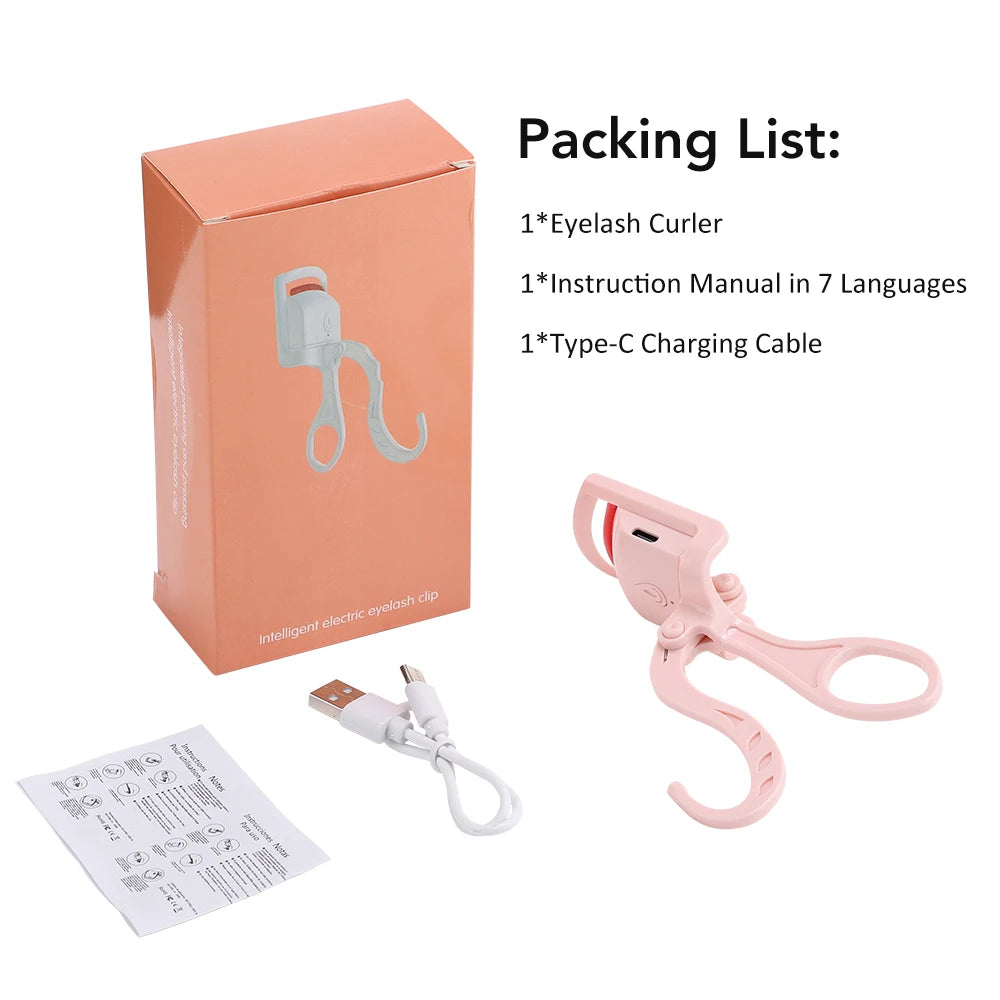 Electric Heated Eyelash Curler for Long-Lasting Natural Lashes - 15