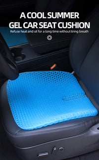 Ergonomic Honeycomb Cooling Gel Seat Cushion for Pain Relief