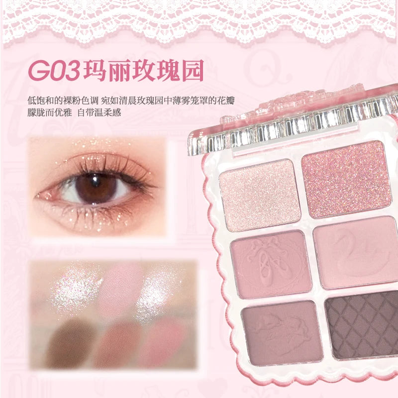 6-Color Matte and Shimmer Eyeshadow Palette - 24