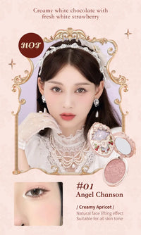 Embossed Long-Lasting Powder Blush for Silky Smooth Skin