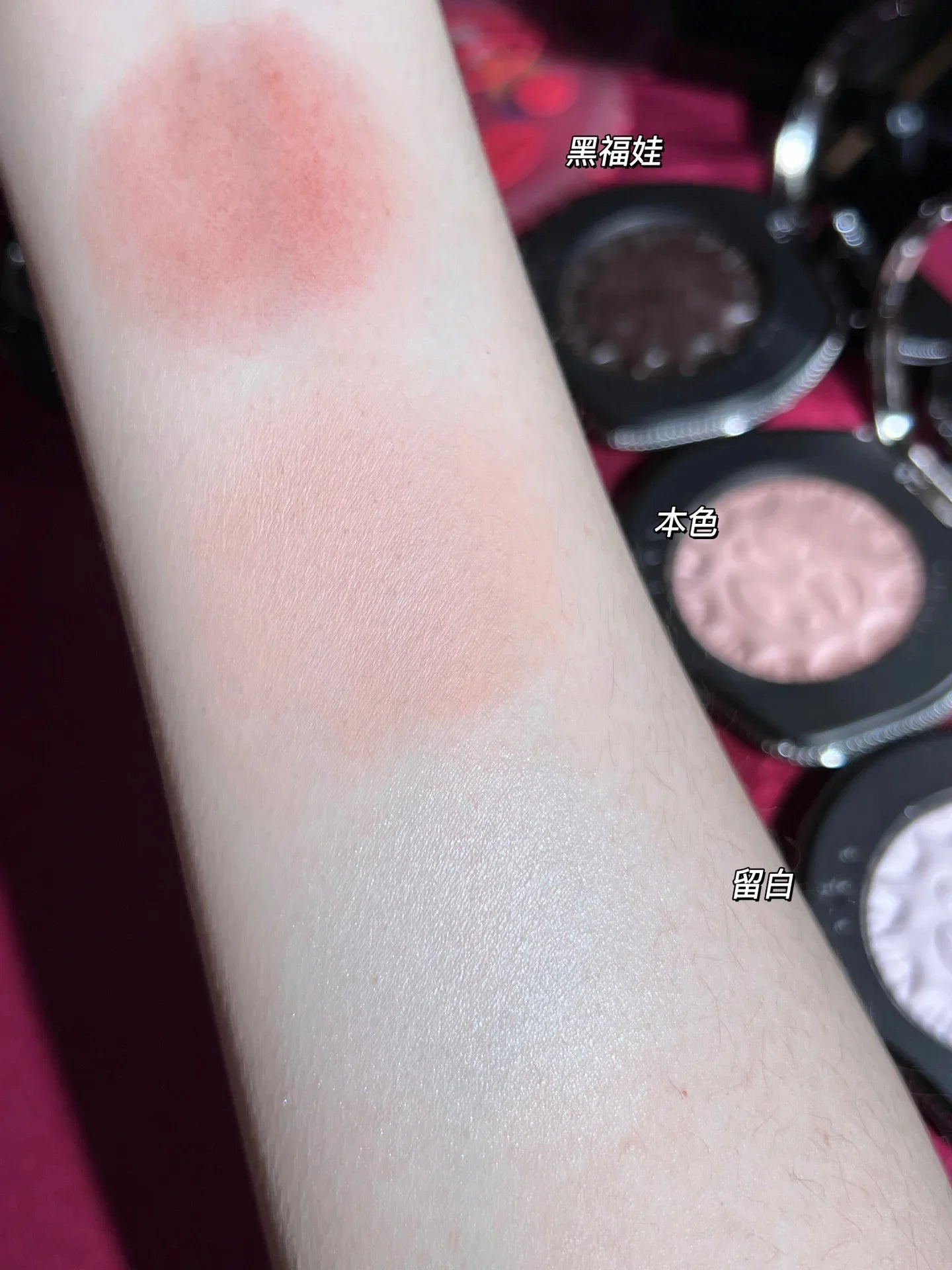 Silky Matte Face Blush and Highlighter Powder - 12
