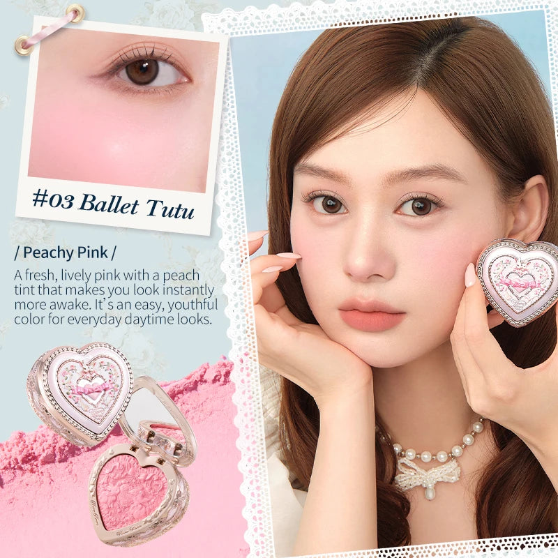 Embossed Bunny Garden Matte Face Blusher - 19