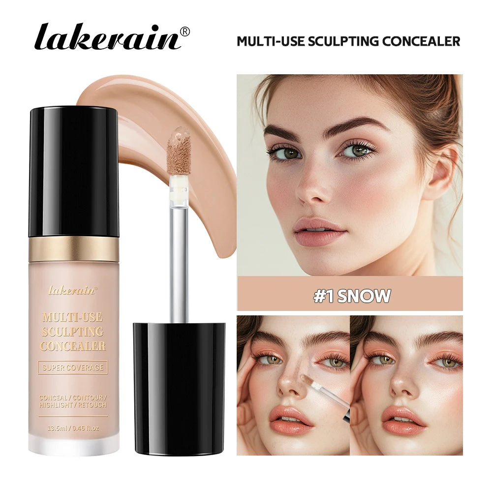 5-Color Waterproof Sculpting Concealer for Flawless Coverage - 28