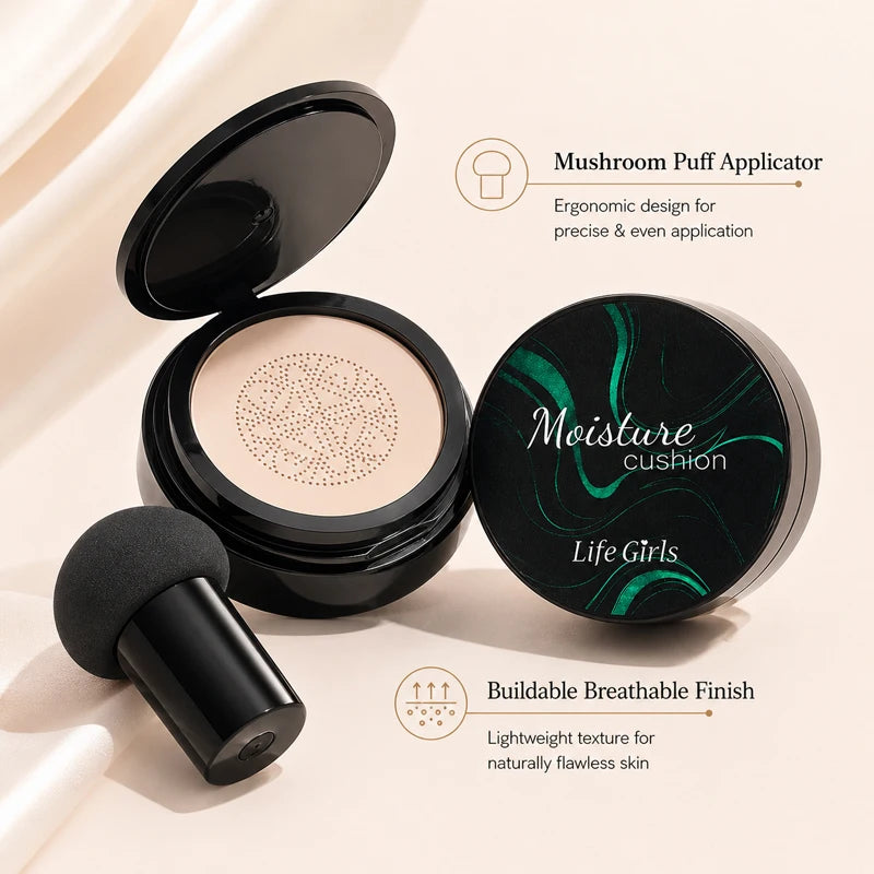 Hydrating Mushroom Cushion Foundation for Flawless Coverage - 6