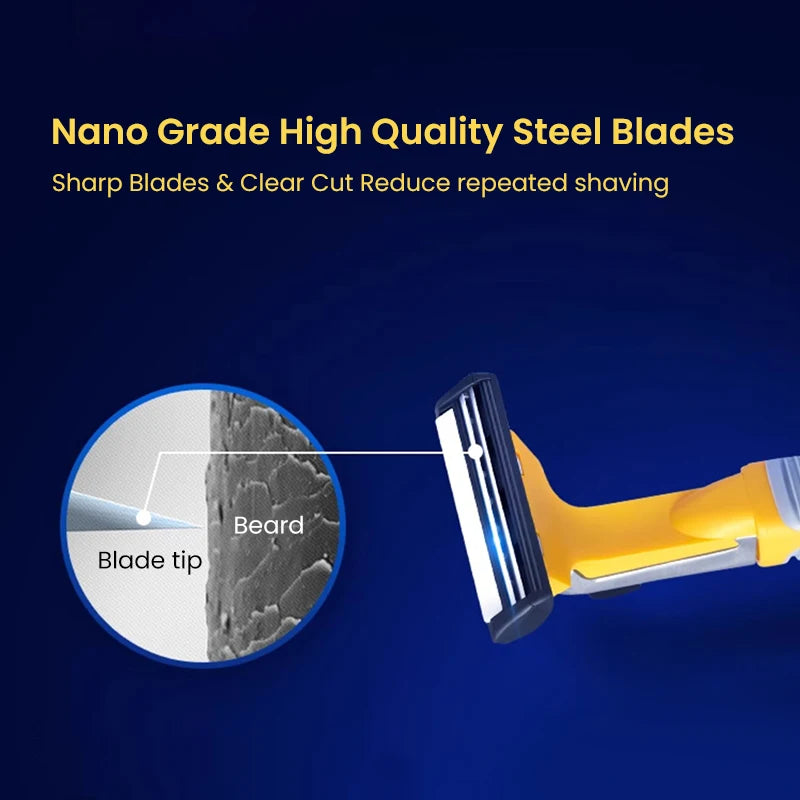 Double-Blade Precision Manual Shaving Razor for Men - 6