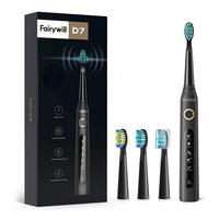 Sonic Rechargeable Electric Toothbrush with 4 Replacement Heads