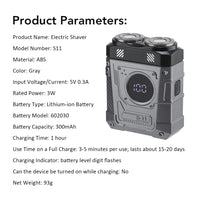 Portable Waterproof Electric Shaver for Men