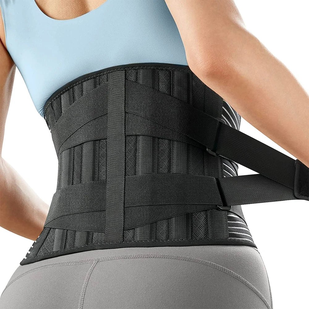 Adjustable Lumbar Support Brace for Lower Back Pain Relief - 8