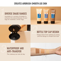 Waterproof Leg Foundation for Flawless Even Skin Tone