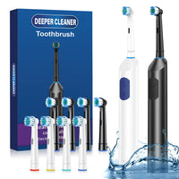 Rechargeable Rotary Electric Toothbrush with 4 Heads