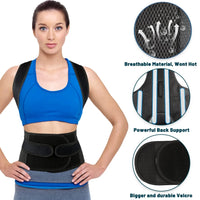 Adjustable Back Posture Corrector Support Brace