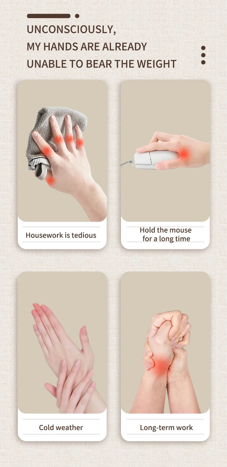 Wireless Heated Hand Massager with Air Compression - 9