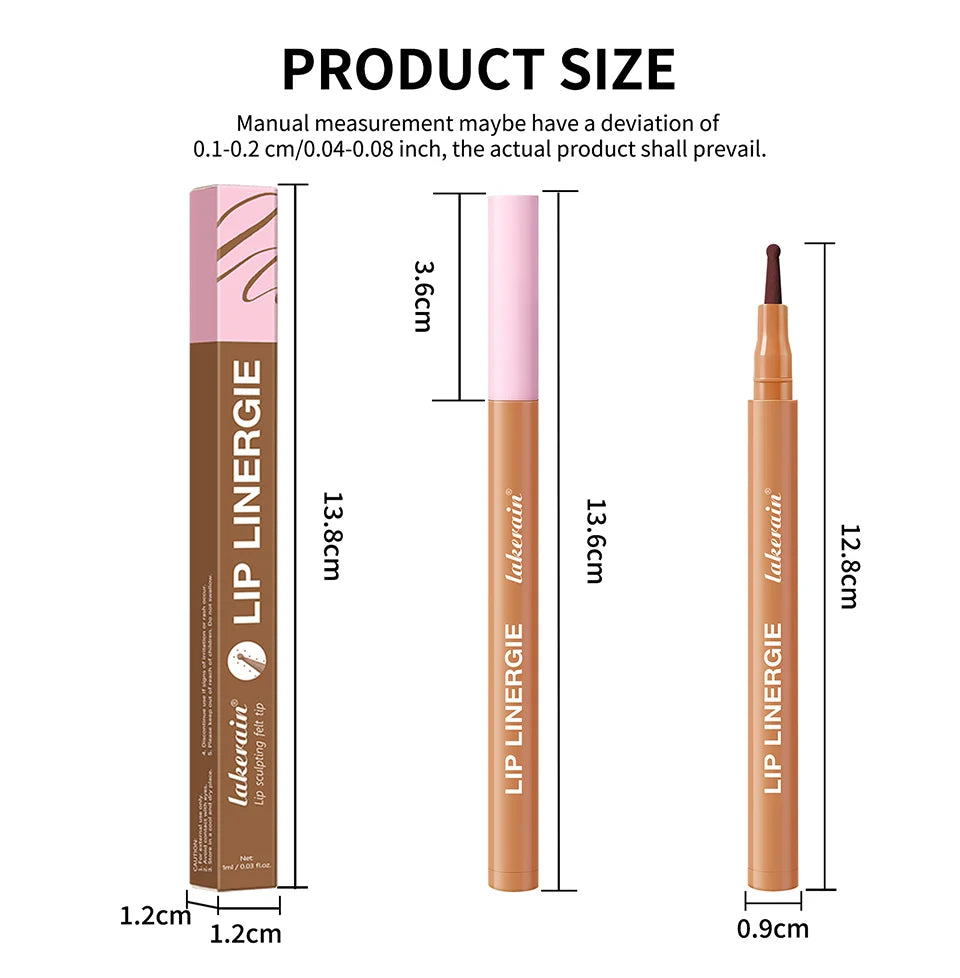 Waterproof Sculpting Ballpoint Lip Liner Pen - 17