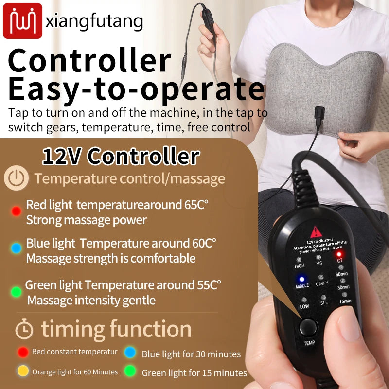 Red Light Heating Chest Massager for Pain Relief - 5