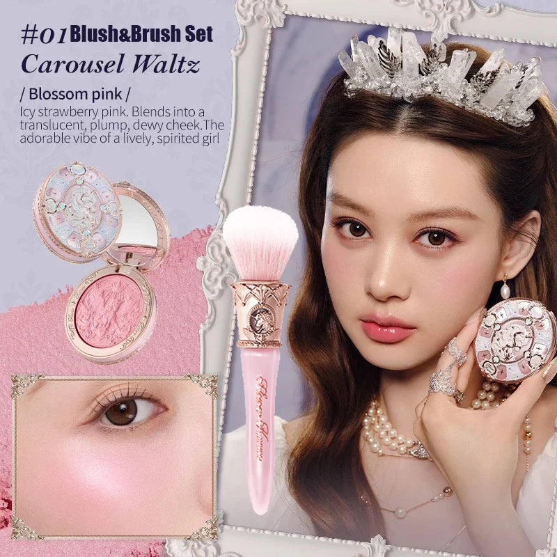 Embossed Strawberry Rococo Makeup Blush Powder - 42