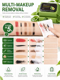 Avocado Deep Cleansing Makeup Remover Wipes - 60 Pack