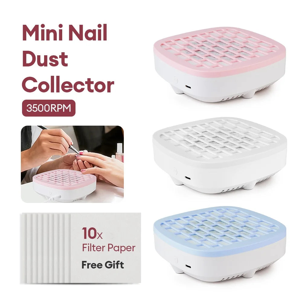 Portable USB Mini Nail Dust Collector Vacuum - 1