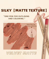 12-Color Waterproof Matte Lip Liner Pencil Set
