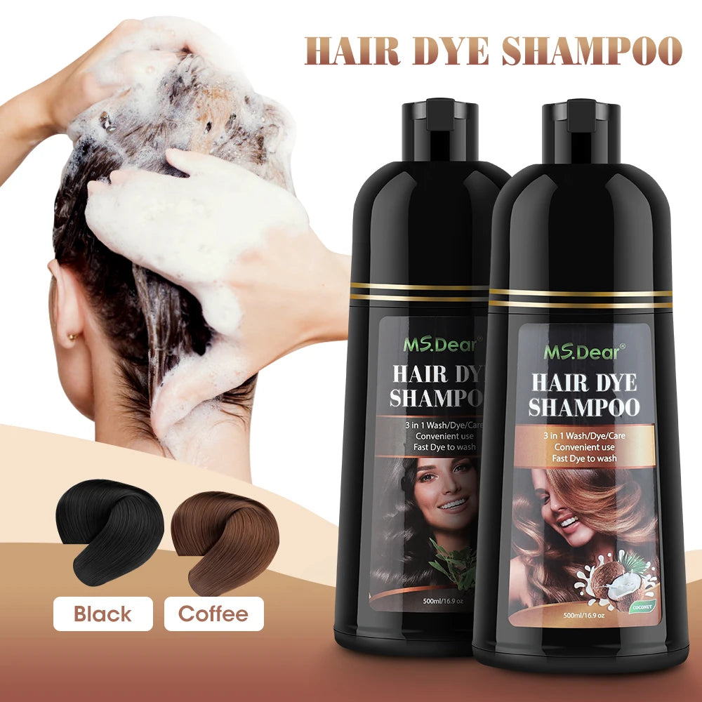 Instant Gray Coverage Herbal Hair Dye Shampoo - 7