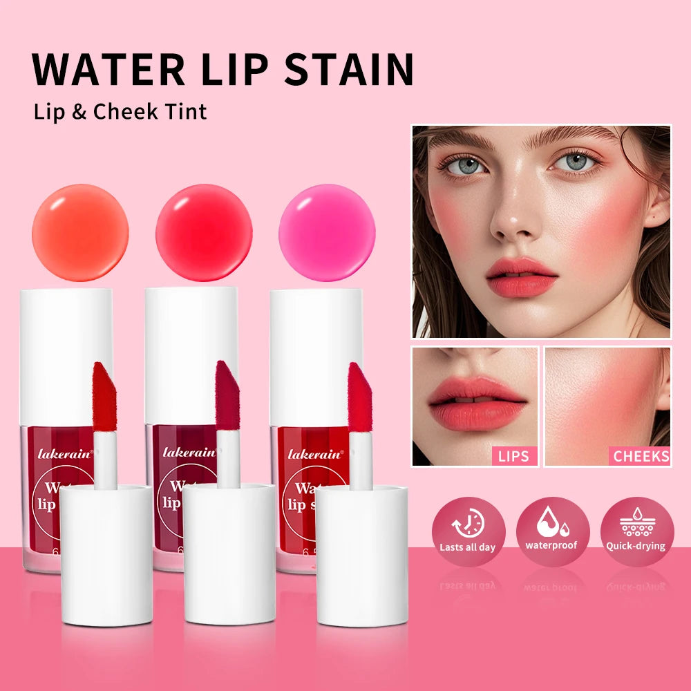 2-in-1 Waterproof Lip Stain and Liquid Blush