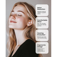 Reusable Silicone Noise-Cancelling Earplugs for Sleeping